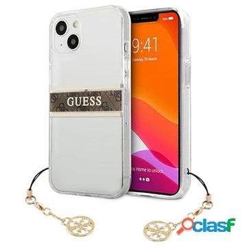 Custodia Ibrida Guess 4G Strap Charm per iPhone 13 Mini -