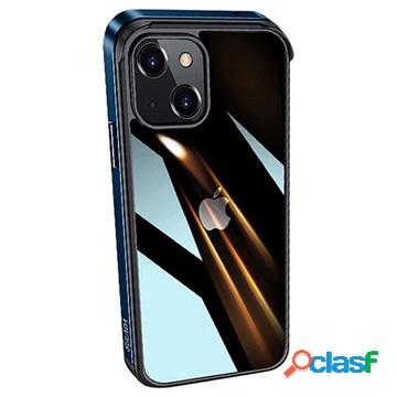 Custodia Ibrida Sulada Minrui per iPhone 13 - Blu