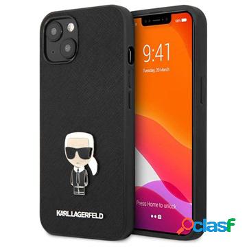 Custodia Karl Lagerfeld Ikonik Saffiano per iPhone 13 Mini -