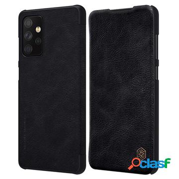 Custodia a Flip Nillkin Qin per Samsung Galaxy A72 5G - Nera