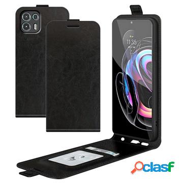 Custodia a Flip Verticale per Motorola Edge 20 Lite - Nera