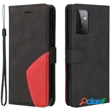 Custodia a Portafoglio Bi-Color Serie per Samsung Galaxy A72
