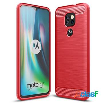 Custodia in TPU Spazzolata per Motorola Moto G9 Play - Fibra