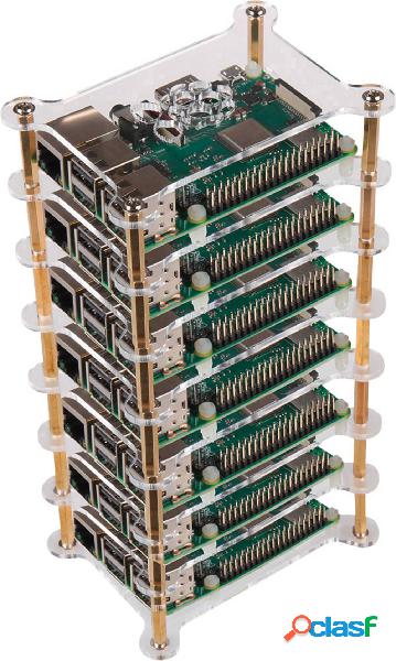 Custodia per scheda SBC Joy-it RB-Case+19 Adatto per:
