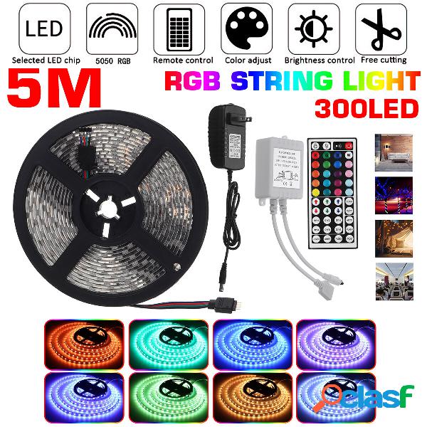 DC12V 5M 5050 RGB 300LED Strip Light Impermeabile / Non