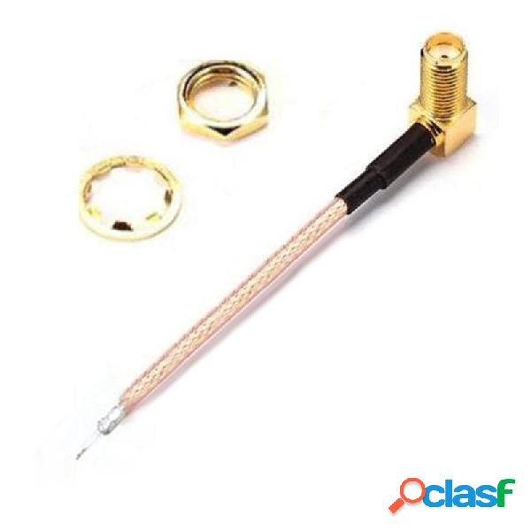 DIY 100mm RG178 SMA / RP-SMA Femmina ad angolo retto Codino
