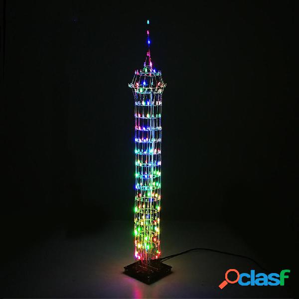 DIY Macao Tower luce a led Cube Wireless remoto Kit
