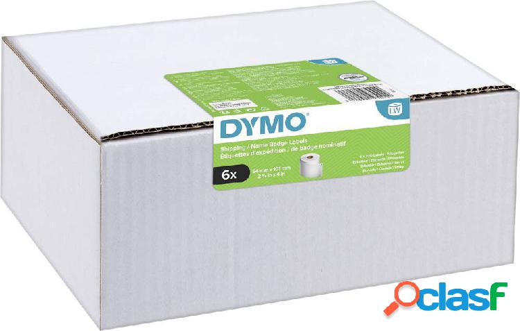 DYMO 2093092 Rotolo di etichette 101 x 54 mm Carta Bianco