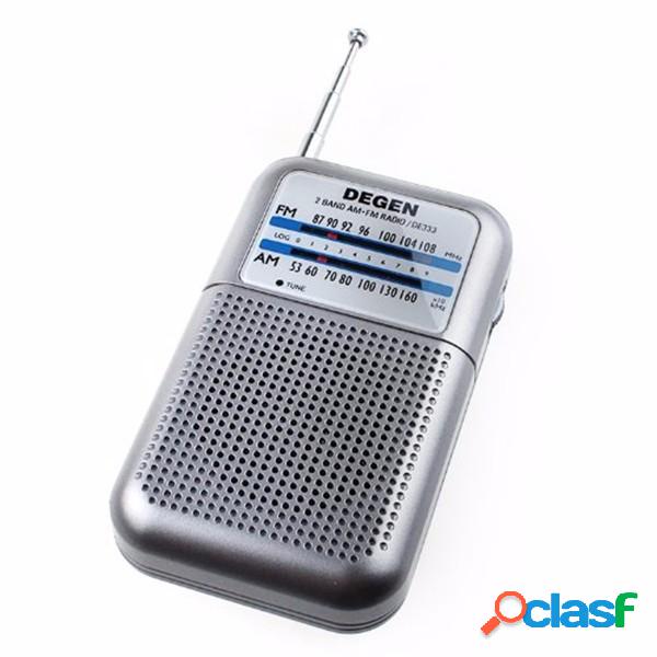 Degen DE333 mini ricevitore radio portatile maniglia FM / AM