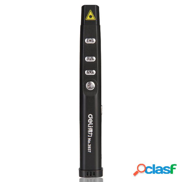 Deli 3937 Wireless Presenter Red Laser Flip Pen PPT Laser