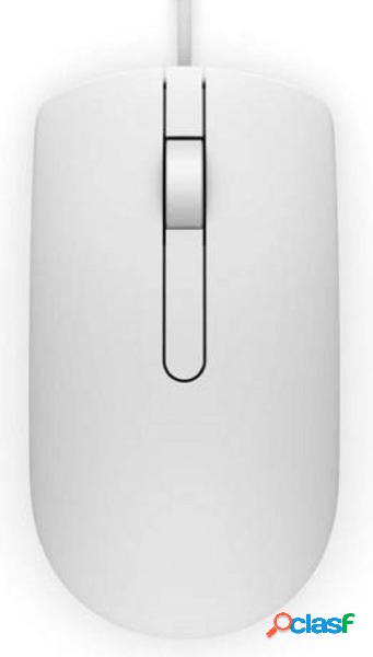 Dell MS116 Mouse USB Ottico Bianco 3 Tasti 1000 dpi