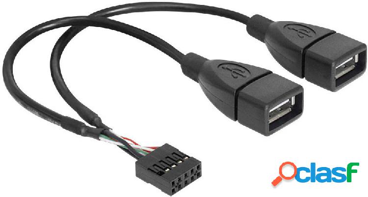 Delock Cavo USB USB 2.0 Connettore a perforazione 8 poli,