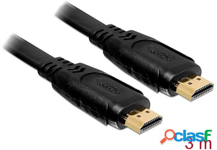 Delock HDMI Cavo Spina HDMI-A, Spina HDMI-A 3.00 m Nero