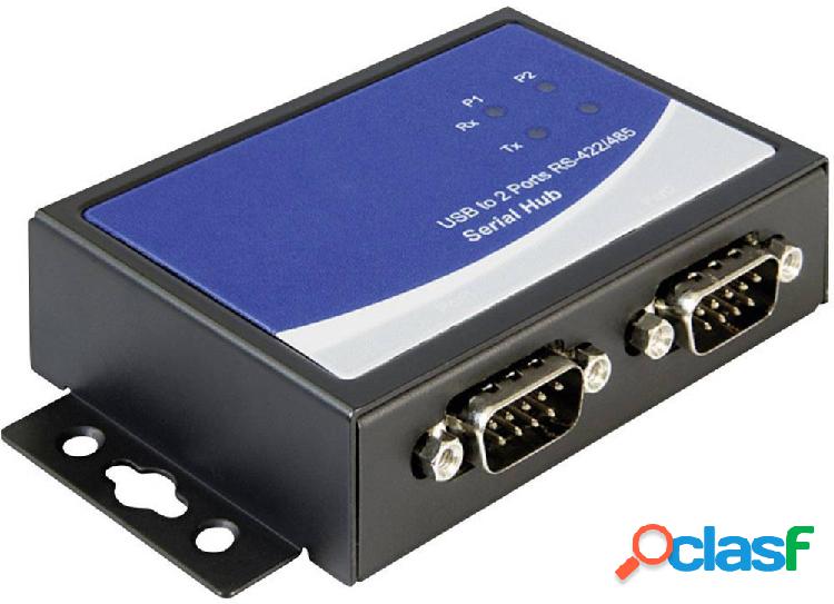 Delock USB 2.0 Adattatore [2x Presa SUB-D a 9 poli - 1x