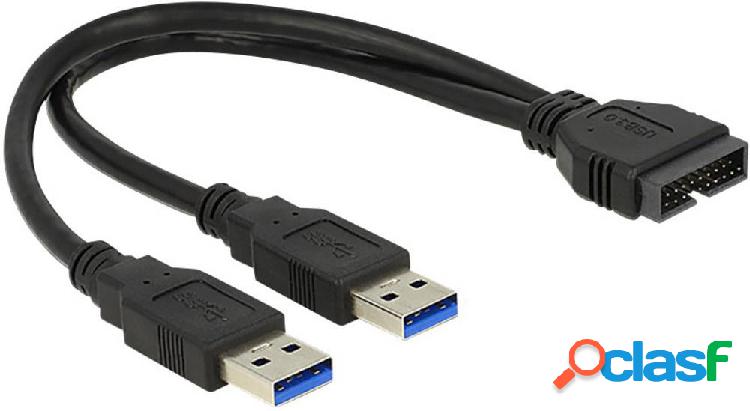 Delock USB 3.2 Gen 1 (USB 3.0) Adattatore [2x Spina A USB