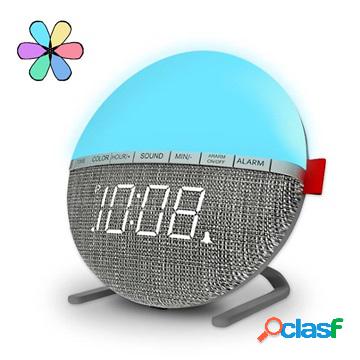 Digital Alarm Clock & 7-Color Adjustable Night Light