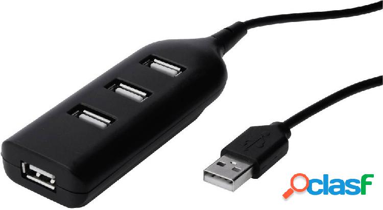 Digitus AB-50001-1 4 Porte Hub USB 2.0 Nero