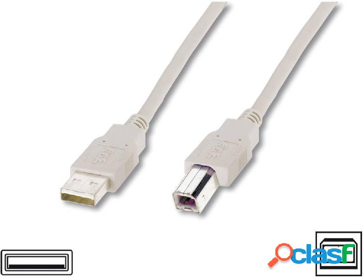 Digitus Cavo USB USB 2.0 Spina USB-A, Spina USB-B 1.00 m