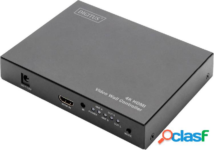 Digitus DS-43309 2+2 Porte Switch HDMI Predisposto Ultra HD,