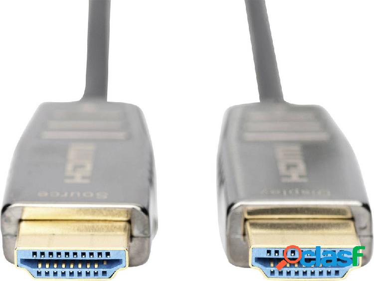 Digitus HDMI Cavo Spina HDMI-A, Spina HDMI-A 20.00 m Nero