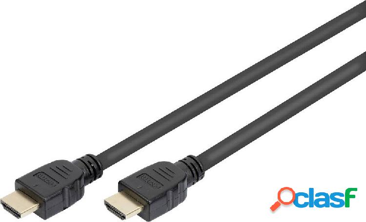 Digitus HDMI Cavo Spina HDMI-A, Spina HDMI-A 3.00 m Nero