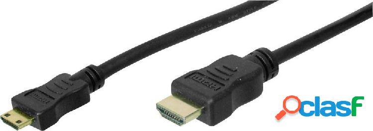 Digitus HDMI Cavo Spina HDMI-A, Spina HDMI Mini-C 3.00 m