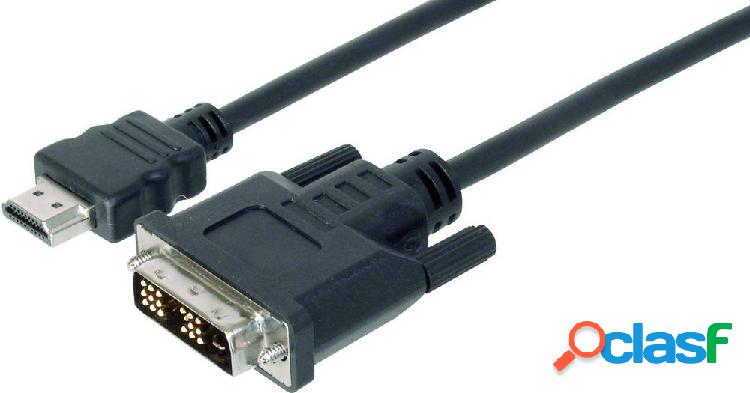 Digitus HDMI / DVI Cavo adattatore Spina HDMI-A, Spina DVI-I