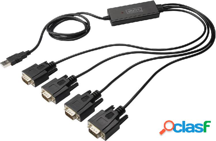 Digitus USB 1.1, Seriale Cavo [1x Spina A USB 2.0 - 4x Spina