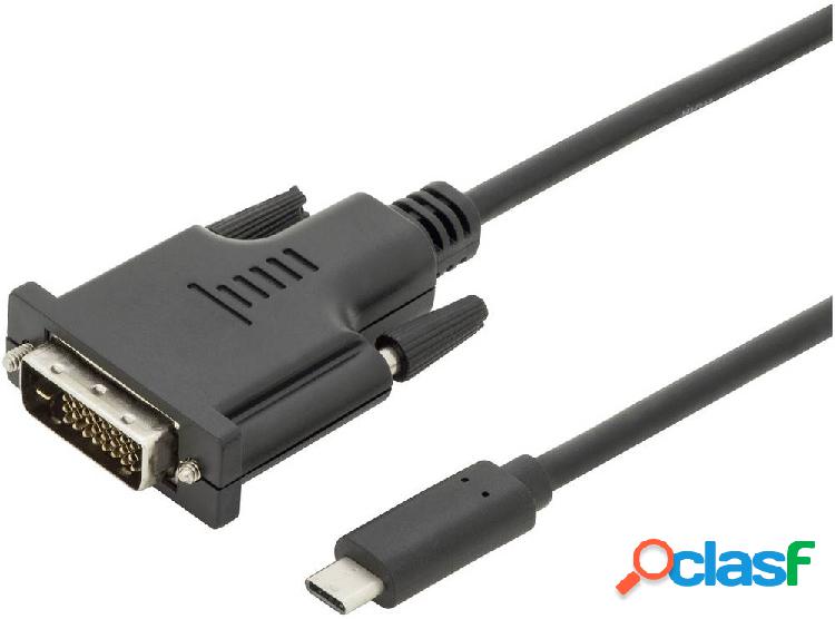 Digitus USB-C™ / DVI Cavo adattatore Spina USB-C™, Spina
