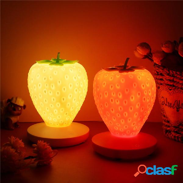 Dimmerabile LED Luce notturna USB Fragola Atmosfera da