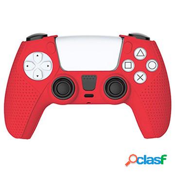 Dobe TP5-0541 PS5 DualSense Silicone Protective Cover - Red