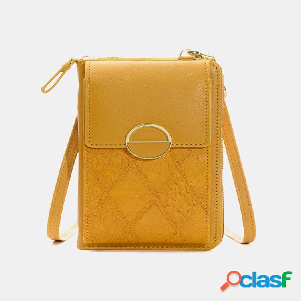 Donne a scomparti multipli 6,5 pollici Crossbody Phone Borsa