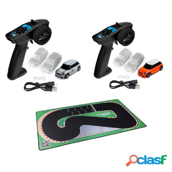 Due auto RC remoto Controller + una pista Turbo Racing RTR