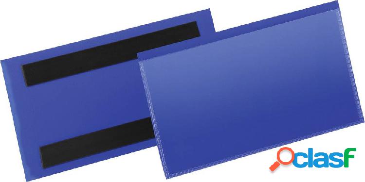 Durable Porta etichette magnetico 174207 Blu 150 mm x 76 mm