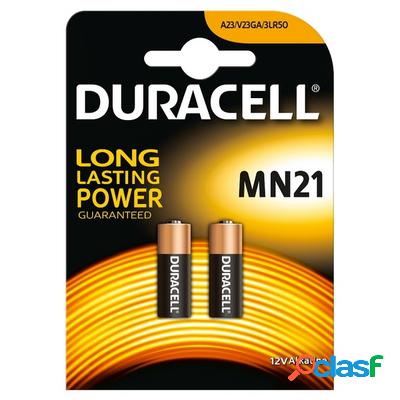 Duracell 2 Batterie MN21 12V Alcaline