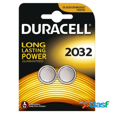 Duracell 2 Batterie bottone CR2032 3V Litio