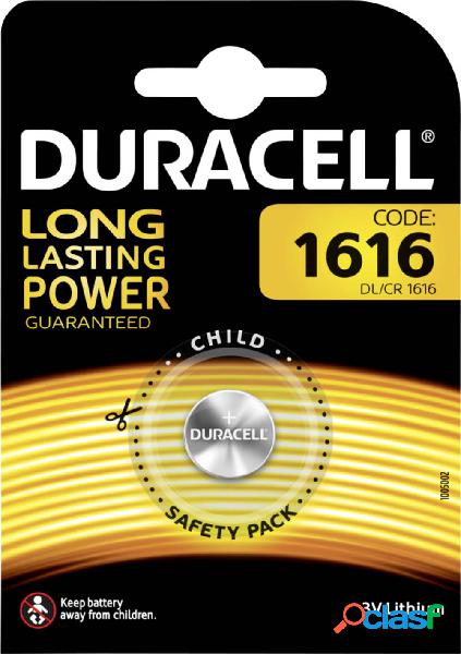 Duracell DL1616 Batteria a bottone CR 1616 Litio 45 mAh 3 V