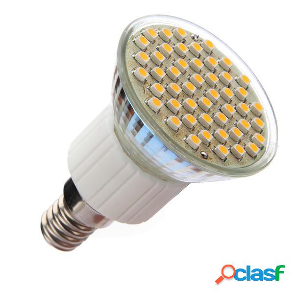 E14 48 SMD LED bianco caldo luce 2.5W soptlight lampadina