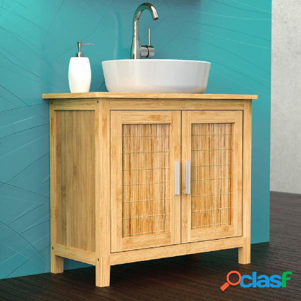 EISL Mobile Sottolavabo per Bagno Bambù 67x28x60 cm