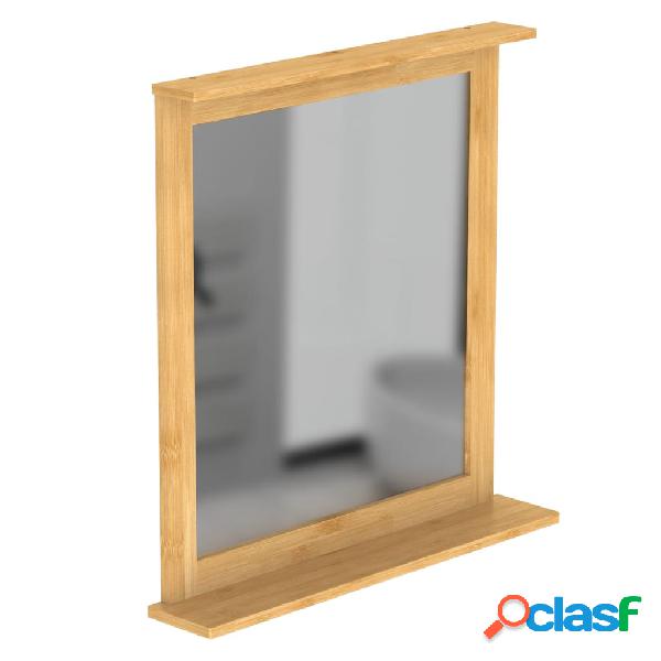 EISL Specchio con Cornice in Bambù 67x11x70 cm