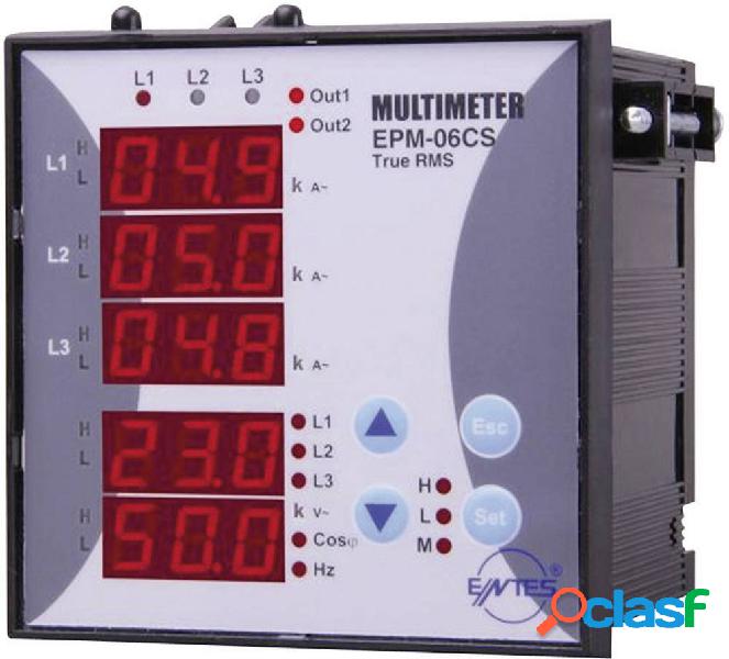 ENTES® EPM-06-96 Misuratore da pannello AC-Multimeter