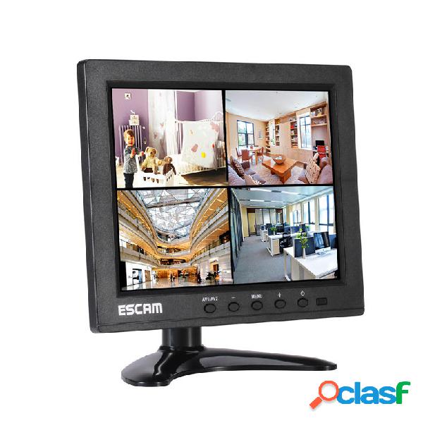 ESCAM T08 8 pollici TFT LCD 1024x768 Monitor con VGA HDMI AV
