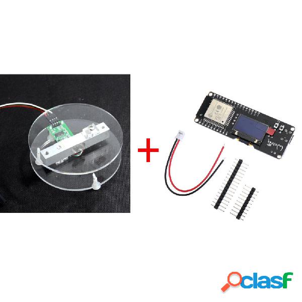 ESP32 0.96 OLED HX711 Cella di carico digitale 1KG Kit di