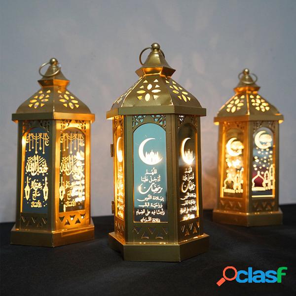 Eid Mubarak Ramadan LED Lanterna a luce notturna lampada