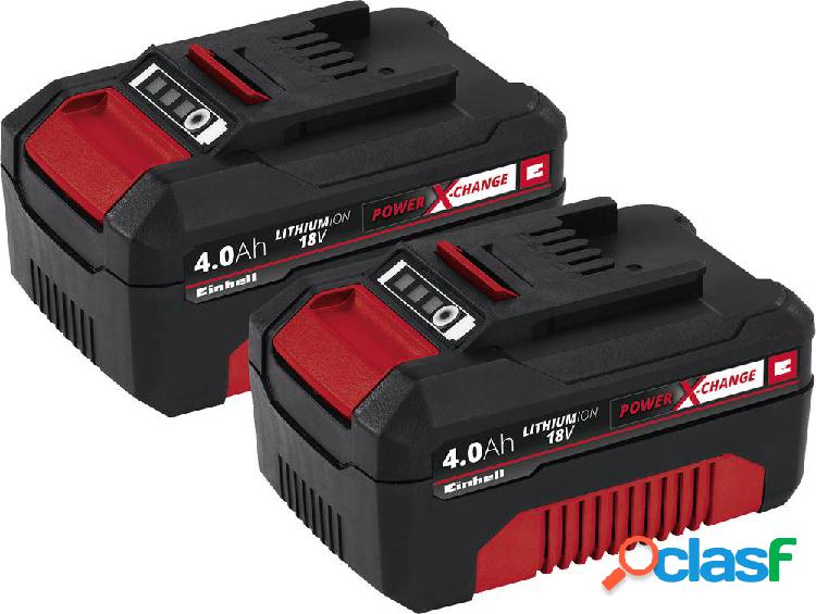 Einhell PXC-Twinpack 4 Ah Power X-Change 4511489 Batteria