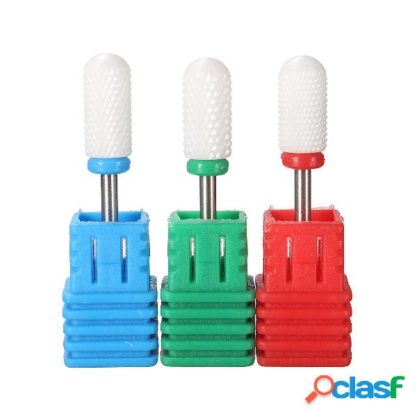 Elettrico bianco chiodo ceramica Punta di trapano manicure