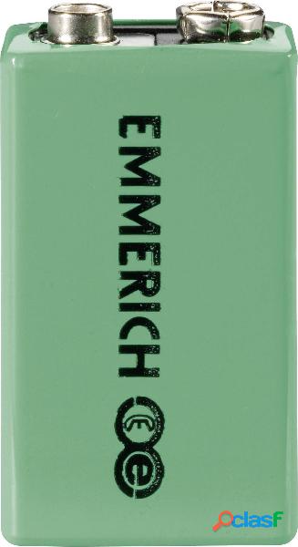 Emmerich 6LR61 Batteria ricaricabile da 9 V NiMH 200 mAh 9.6