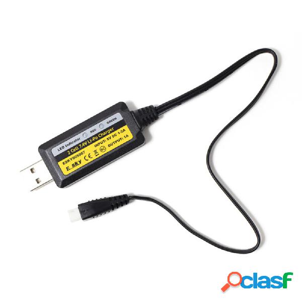 Esky 300 V2 2S 7.4V USB Li-Po Batteria Caricabatterie RC