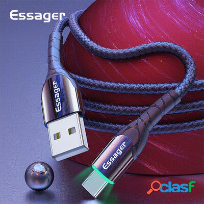 Essager 3A LED USB Type-C Cavo dati a ricarica rapida