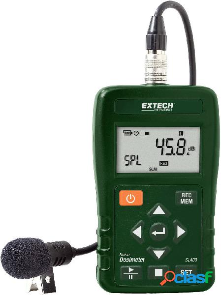 Extech Fonometro Data logger SL400 30 - 143 dB 20 Hz - 8 kHz